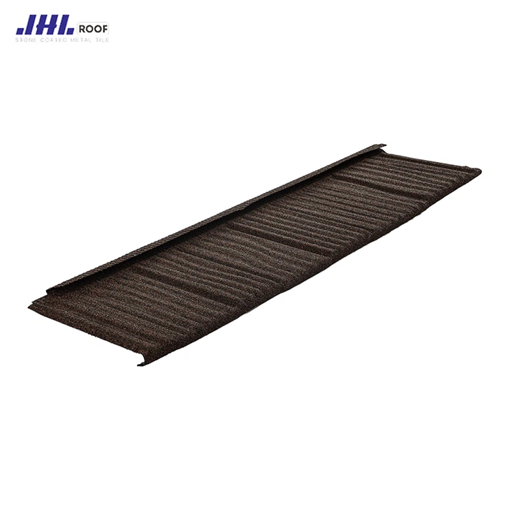 Colored Stone Metal Roofing Interlocking Tile