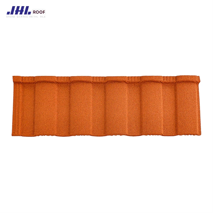 Colored Stone Metal Roofing Roman Tile